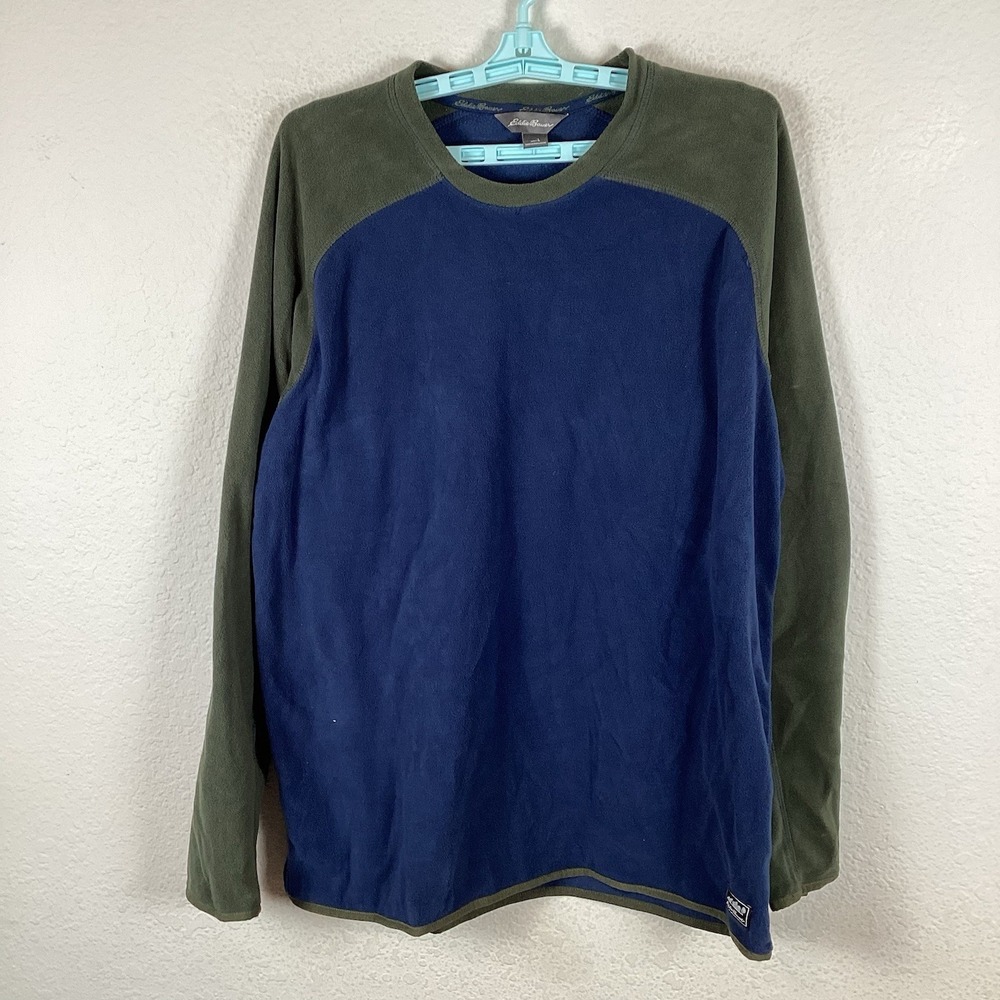 Eddie Bauer Mens Sweater Sz L Large Long Sleeve Pullover Soft Crew Excellent